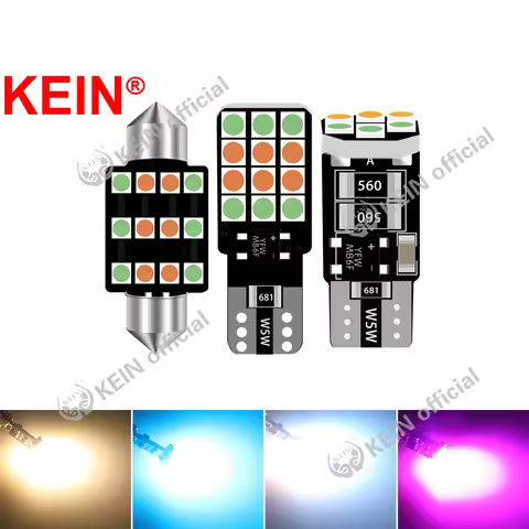 KEIN 2PCS 3Color T10 Led SV8.5 C3W C5W C10W Led Festoon 28 31 36 39 41 MM Car Led Interior Light Dom