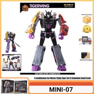 Mh TOYS MH MINI07 TIGERWING Menasor Menasor Flying Tiger Combination Set Five-Fit Car Deformation To