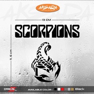 Cutting Scorpions Band Logo Sticker | Cutting Sticker Scorpions Band Logo