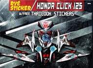 Decals Sticker Motorcycle Decals for Honda click 125 and 150 V2 042
