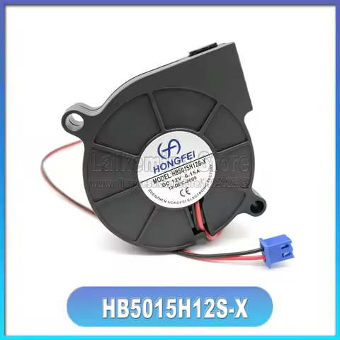 100%New CPU Fan for HONGFEI HB5015H12S-X 12V 0.18A 5CM Blower Turbine Cooling Fan in stock Fast Ship