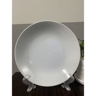 White Lotus Plate Size 8 Inches
