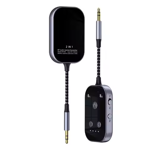 HOT!A72T Bluetooth 6.0 2 In 1 Wireless Transmitter Adapter 3.5Mm AUX Jack Airplane For Speaker PC Ca