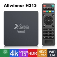 Original X96Q PRO TV BOX Android 10.0 Allwinner H313 2GB 16GB / 1GB 8GB 2.4G WiFi 4K HD Smart Media Player Set Top Box TV Receivers