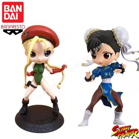In Stock Bandai Original Qposket Street Fighter Chun-Li Cammy White White Street Fighter Action Figu