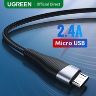 UGREEN Fast Charge 2.4A Micro USB Cable for Xiaomi Note 5 4 Andriod Mobile Phone