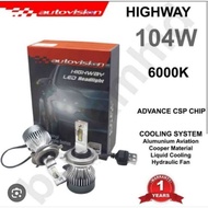 A Pair Of AUTOVISION HIGHWAY LED Lights H1 H11 HB3 HB4 H7 1 Year Warranty