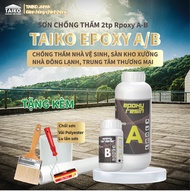Sơn Chống Thấm TAIKOMI Epoxy Set 18 Lít - Chống thấm A /B trong suốt sử lý chống thấm mặt sàn nhà vệ