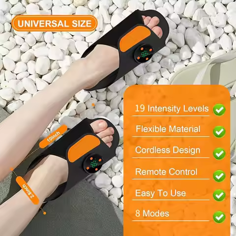 EMS Foot Massager Masajeador De Pies Smart Electric Digital Pulse Pad Home Office Daily Leg Relaxati
