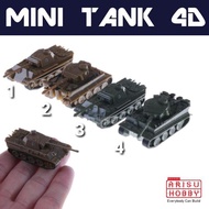 Miniatur Tank 4D Mini Model 1/144 Tiger Panther Diorama Gundam WW2 nUg