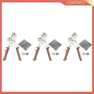 [Lovoski2] Eyelet Punch Pliers Set with 6mm Eyelets, Non-Slip Manual Eyelet Punch for Garment, Bag, 