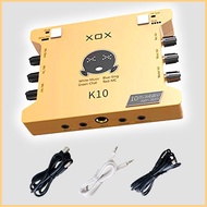 [Genuine] Xox K10 Jubilee Sound card livestream Receiver - 1 For 1 (Except Accessories)