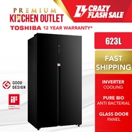 Toshiba 623L Origin Inverter Side By Side Refrigerator GR-RS780WE-PGY (22) | GR-RS780WE | Fridge | Peti Sejuk | Peti Ais