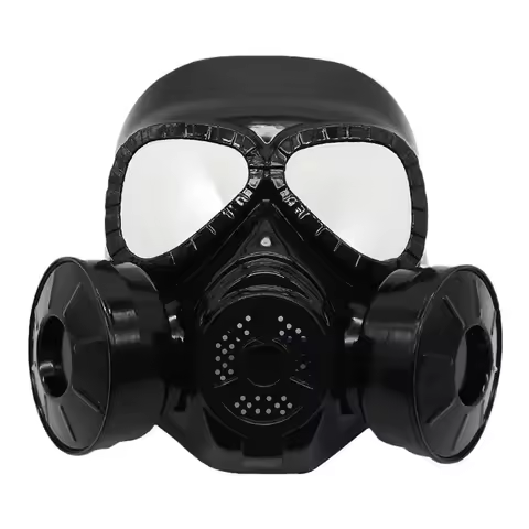 Protective Tactical Respirator Mask Full Face Gas Mask for Airsoft Shooting Hunting Riding CS Game C