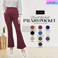 QAYRAA Seluar Palazo POCKET Botcut Slimfit LAICI / Ladies Bootcut Palazzo Casual Pants - Free Size