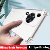 【Crystal Clear】For Huawei Nova Y63 GFY-LX1 Soft Rubber Gel Jelly Case Transparent Military Grade Ant