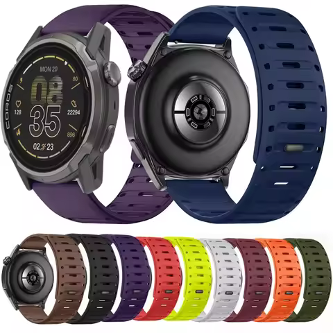 22mm Magnetic Silicone Strap For COROS Watch PACE Pro/3 APEX 4 42mm Bracelet Watchband For Suunto Ve