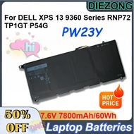 7.6V 7800mAh/60Wh PW23Y Rechargeable Lithium-ion Battery for DELL XPS 13 9360 Series RNP72 TP1GT P54