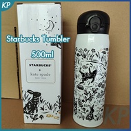 Starbuck แก้วน้ำถ้วยน้ำร้อนรูปกระต่ายน่ารัก500มล. กล่องของขวัญแก้วสะท้อนตีกลับจากเกาหลีถ้วยสแตนเลส304