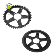 QIUJU Electric Bike Chainring, 44T Steel Electric Bike Chain Sprocket, with ABS Cover Electric Bike 