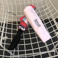 Brand New Porsche Martini Red White Double Spell Fully Automatic Three-Fold Umbrella 77cm Vinyl Suns