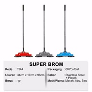 Sapu Super Brom Otomatis / Super Brom Stainless Steel Plastik