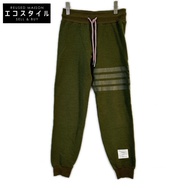 Thom ブラウン MJQ004AK7612 卡其色四條紋運動褲，0 碼 [二手]