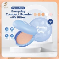 Pigeon Teens Everyday Compact Powder + UV Filter - Pigeon Compact Powder Pack biru