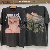 [METALLICA] off to never land US tour @91-92 Bio Washed Very Soft vintage Shirt Papam