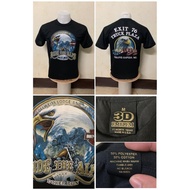 ย้อนยุคเสื้อยืดผู้ชาย เสื้อฮาเลย์ (harley davidson)  ป้าย 3D EMBLEM ผ้าบาง50/50 เสื้อผ้า เสื้อวินเทจ