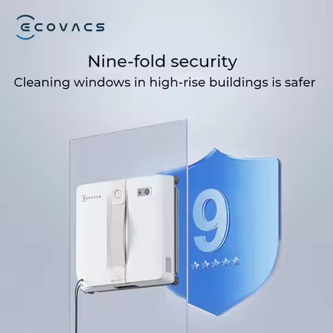 100V-240V ECOVACS smart Robot for washing windows WINBOT AIR MINI Window Cleaning Robot 8000Pa Glass