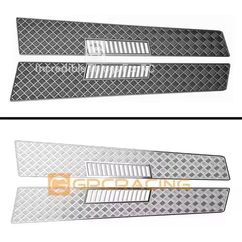 1pair Metal Engine Cover Hood Anti-skateboard Decoration For 1/10 RC Crawler Car TRAXXAS TRX6 G63 TR