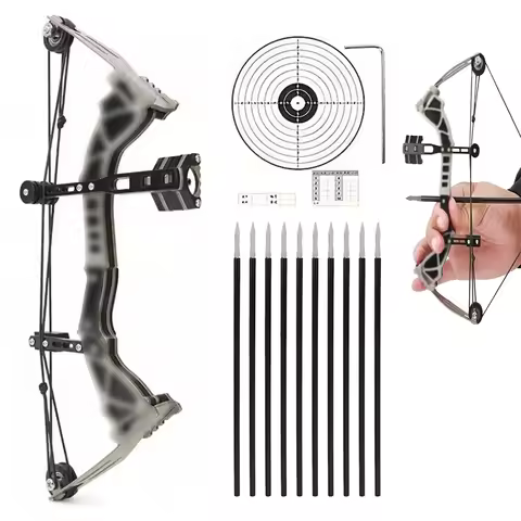 Metal Bow and Arrow Mini Crossbow Archery Hunting Accessories Stainless Steel Leisure Stress Relief 