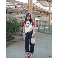 Levents x Hello Kitty | Joy Icon Lightweight Raglan Regular Tee/ Red