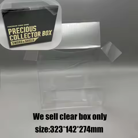 For TCG Sword Shield Precious Collector Box Clear Protective Case for Japanese Black Gold Edition Di