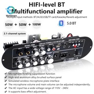 DC12-19V/AC110-220V 2.1-Channel D800 Bluetooth Amplifier Board 50W+50W+100W High-Power Output