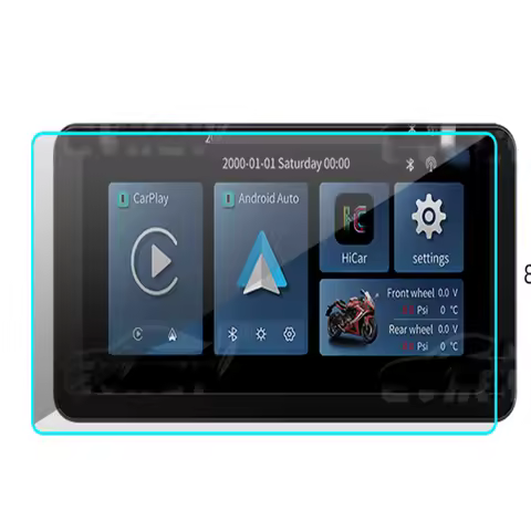 2PCS PET screen protector For EVKEY 6.3inch L200 Motorcycle Car LCD car radio gps Navigation Screen 