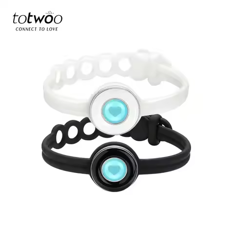 Totwoo Long Distance Touch Bracelets for Couples-Candy Series, Vibration & Light up for Love Couples