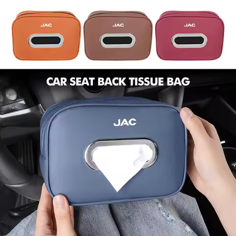 Car Tissue Storage Bag Leather Paper Holder Container Box For JAC JS2 S3 JS3 J2 S5 T8 Refine J5 J6 J