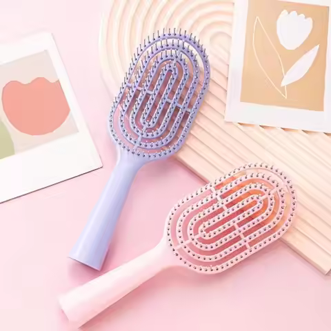Anti-static Vented Hair Brush Long Wet Thin Thick Curly Hair Paddle Brush Portable Scalp Massage Hai