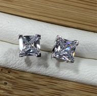 Princess Diamond Earrings for Men and Women 100% 925 Sterling S925 Earrings Cubic Zirconia Earring