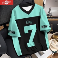 【Custom Name & Number】baju couple jersey perempuan streetwear Number 7 Dry T-Shirt Standard Sublimat