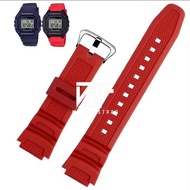 MERAH HIJAU 18MM Watch STRAPFF BLACK ARMY GREEN RED AE-1000W AE 1000W AE1100W AE 1200 CASIO W 218H S