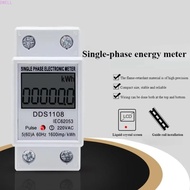 DWELL Single Phase Electric Energy Meter, LCD Display Multi-Function Digital Watt-Hour Meter, AC Sma