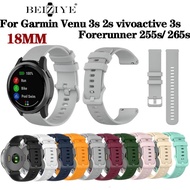 18mm Replacement Band Bracelet For Garmin VENU 3s 2S/Vivoactive 3S 4S/Vivomove 3S/Forerunner 265S 255S Silicone Smart Watch Strap