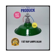 HIJAU Hanging Lamp Shade Diameter 30 cm Fitting/ + Round Street Lamp Shade Green WD Street Lamp Shad