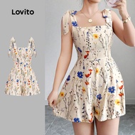 Lovito Elegant Jumpsuit Flowers Spring/summer Jumpsuit for Women L143ED476