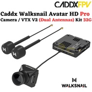 Caddx Walksnail Avatar HD Pro Camera / VTX V2 (Dual Antennas Version) Kit 32G with Gyroflow WN-Avata