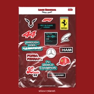 F1 - Lewis Hamilton's stickers (15 stickers)