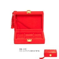 Red Wedding Celebration Nine Treasure Gold Jewelry Box Marriage Ceremony Pendent Storage Box Six Tre